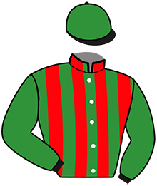 casaque portée par Angot A. jockey du cheval de course KING DE COSSIO, information pmu ZETURF