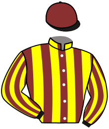 casaque portée par Molins Mme Amb. jockey du cheval de course AUEN ADVENTURE, information pmu ZETURF casaque portée par Molins Mme Amb. jockey du cheval de course AUEN ADVENTURE, information pmu ZETURF