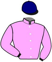 casaque portée par Goetz Mlle Mau. jockey du cheval de course JACKPOT D'AXEL, information pmu ZETURF