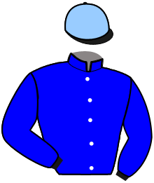 casaque portée par Bazire J. M. jockey du cheval de course LUCKY JACKSON, information pmu ZETURF