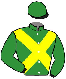 casaque portée par Rahault M. jockey du cheval de course ICE BAR GIRL, information pmu ZETURF
