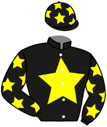 casaque portée par Werle A. jockey du cheval de course KISSAURA STAR, information pmu ZETURF