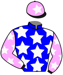 casaque portée par Mouesan H. jockey du cheval de course SAM'LAT AL SHAHANIA, information pmu ZETURF