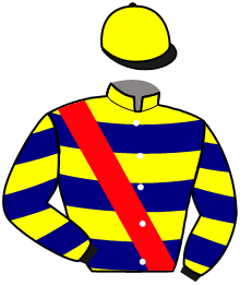 casaque portée par Foulon M. jockey du cheval de course GARCILASO, information pmu ZETURF