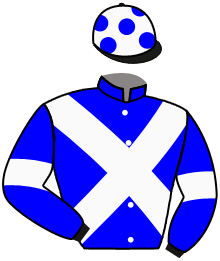 casaque portée par Werle A. jockey du cheval de course AL NATIBIS UP, information pmu ZETURF