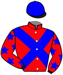 casaque portée par De Jesus Est. jockey du cheval de course KHALEESI D'ALESA, information pmu ZETURF