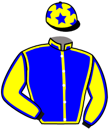 casaque portée par Lauron M. jockey du cheval de course QUANTUM, information pmu ZETURF
