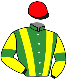 casaque portée par Boutin Hug. jockey du cheval de course INDICATION EMBER, information pmu ZETURF casaque portée par Boutin Hug. jockey du cheval de course INDICATION EMBER, information pmu ZETURF
