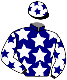 casaque portée par Moutard Jer. jockey du cheval de course BEAUTYFULL EYES, information pmu ZETURF