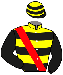 casaque portée par Merille C. jockey du cheval de course GOLDEN STATE, information pmu ZETURF