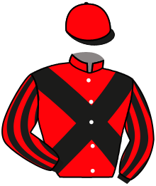 casaque portée par Brechet Léo P. jockey du cheval de course LA VALSERINE, information pmu ZETURF