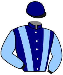 casaque portée par Chevillard T. jockey du cheval de course JOCASTA, information pmu ZETURF