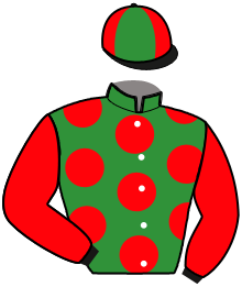 casaque portée par Freret P. jockey du cheval de course JOUVENCE DE KACY, information pmu ZETURF