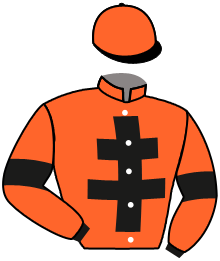 casaque portée par Raimbault C. jockey du cheval de course GUAPAK, information pmu ZETURF