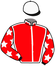 casaque portée par Guillochon J. jockey du cheval de course MISS DARIANA, information pmu ZETURF