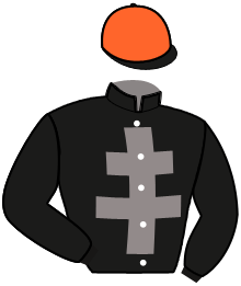 casaque portée par Mottier M. jockey du cheval de course GIBALDI DE HOUELLE, information pmu ZETURF
