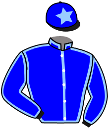casaque portée par Bachelot T. jockey du cheval de course ALONZO, information pmu ZETURF