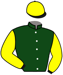 casaque portée par Madamet A. jockey du cheval de course ROSALITA, information pmu ZETURF