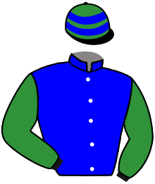 casaque portée par Nomis L. jockey du cheval de course PERTUSATO, information pmu ZETURF