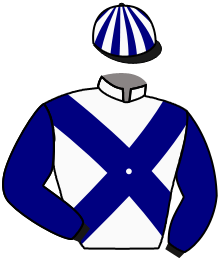casaque portée par Mouesan H. jockey du cheval de course LIZONNE, information pmu ZETURF