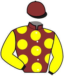 casaque portée par Bazire J. M. jockey du cheval de course KAZACHOK, information pmu ZETURF