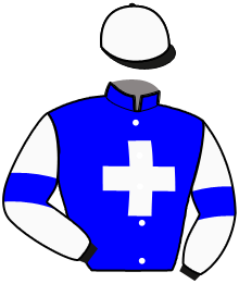 casaque portée par De Laender Joe. jockey du cheval de course INVINCIBLE MAUZUN, information pmu ZETURF