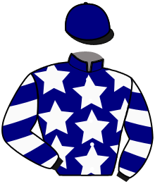 casaque portée par Radoux Th. jockey du cheval de course MELODY DE BENOISE, information pmu ZETURF