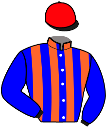 casaque portée par Luc Q. jockey du cheval de course LUPIN DES TOURS, information pmu ZETURF