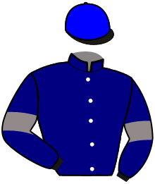 casaque portée par Barrier A. jockey du cheval de course HIVER D'AUTHISE, information pmu ZETURF