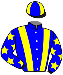 casaque portée par Marie B. jockey du cheval de course LUTIN DE BOISNEY, information pmu ZETURF