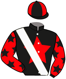 casaque portée par Lebouc Hug. jockey du cheval de course SALT FLAKE, information pmu ZETURF