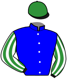casaque portée par Ouvrie F. jockey du cheval de course LOTTA BOURBON, information pmu ZETURF casaque portée par Ouvrie F. jockey du cheval de course LOTTA BOURBON, information pmu ZETURF
