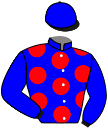 casaque portée par Beaudoire A. jockey du cheval de course KABAL D'OC, information pmu ZETURF