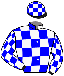 casaque portée par Crastus A. jockey du cheval de course HASEEF, information pmu ZETURF