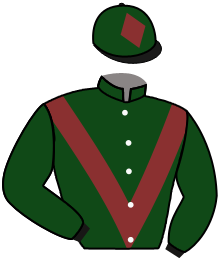 casaque portée par Foulon M. jockey du cheval de course LUWAIH, information pmu ZETURF