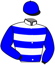 casaque portée par Ploquin Pau. Ph. jockey du cheval de course IES WE KAN, information pmu ZETURF
