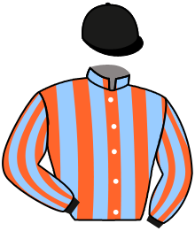 casaque portée par Foulon M. jockey du cheval de course BOUDAY SERERE, information pmu ZETURF