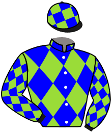 casaque portée par Claudic B. jockey du cheval de course L'OEIL DE FAUCON, information pmu ZETURF