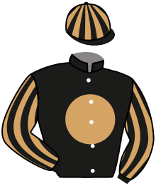 casaque portée par Richard G. jockey du cheval de course LILI DE BALME, information pmu ZETURF