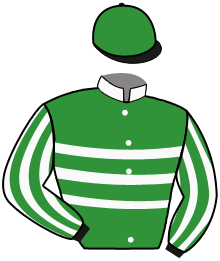casaque portée par Duvaldestin Th. jockey du cheval de course KNOCK OUT MAKER, information pmu ZETURF