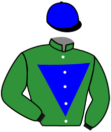 casaque portée par Rousset Y. jockey du cheval de course SHAMABEND, information pmu ZETURF