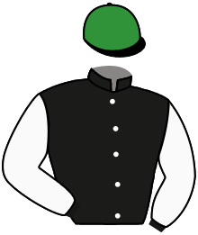 casaque portée par Boutin Hug. jockey du cheval de course ZASYMOKA, information pmu ZETURF