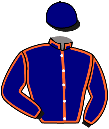 casaque portée par Gautron A. jockey du cheval de course KANSAS DU SEUIL, information pmu ZETURF