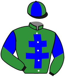 casaque portée par Zuliani L. jockey du cheval de course KISS MISS, information pmu ZETURF