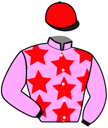 casaque portée par Baumer H. jockey du cheval de course I LOVE JAM, information pmu ZETURF