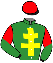 casaque portée par Baudouin Gau. jockey du cheval de course JOKER DE VOUEDE, information pmu ZETURF