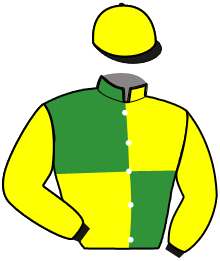 casaque portée par Levesque Mlle T. jockey du cheval de course ILIADE DE L'ITON, information pmu ZETURF
