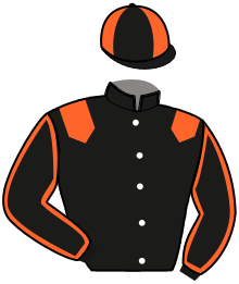 casaque portée par Terry C. jockey du cheval de course FANFARONNEUR, information pmu ZETURF