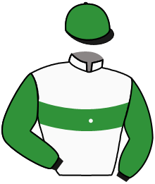 casaque portée par Demuro C. jockey du cheval de course ROSSONERA, information pmu ZETURF