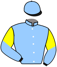 casaque portée par Demuro C. jockey du cheval de course OZAT, information pmu ZETURF